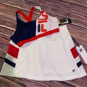 NEW WITH TAGS Fila Tennis Skirt / Skort & Bra Outfit